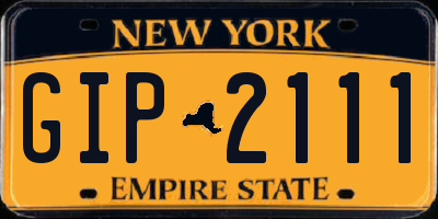 NY license plate GIP2111