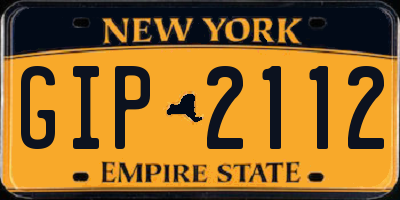 NY license plate GIP2112