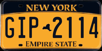 NY license plate GIP2114