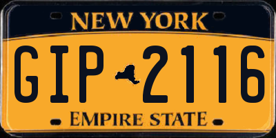 NY license plate GIP2116