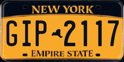 NY license plate GIP2117