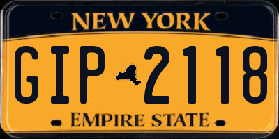 NY license plate GIP2118