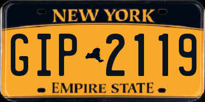 NY license plate GIP2119