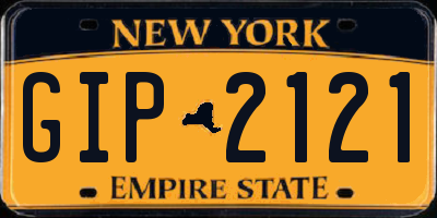 NY license plate GIP2121