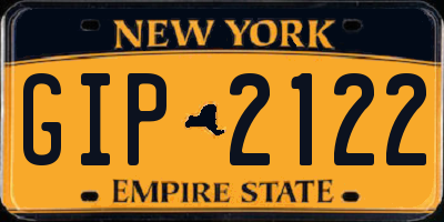 NY license plate GIP2122