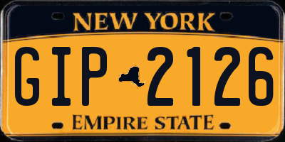 NY license plate GIP2126
