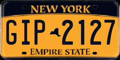 NY license plate GIP2127