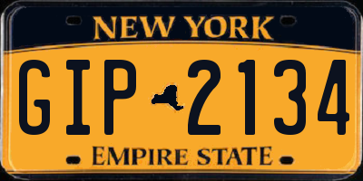 NY license plate GIP2134