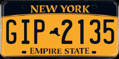 NY license plate GIP2135