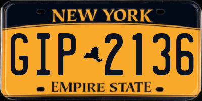 NY license plate GIP2136