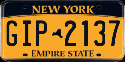 NY license plate GIP2137