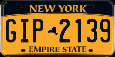 NY license plate GIP2139