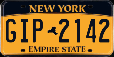 NY license plate GIP2142