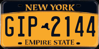 NY license plate GIP2144