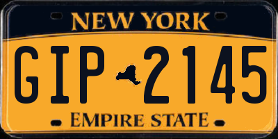 NY license plate GIP2145
