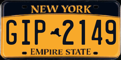 NY license plate GIP2149