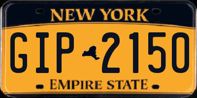 NY license plate GIP2150