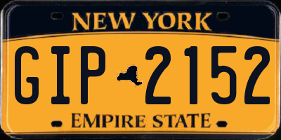 NY license plate GIP2152