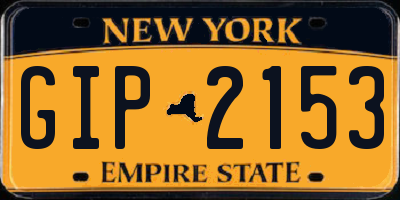 NY license plate GIP2153