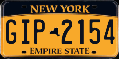 NY license plate GIP2154