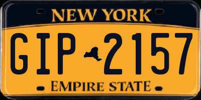 NY license plate GIP2157