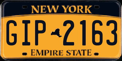 NY license plate GIP2163
