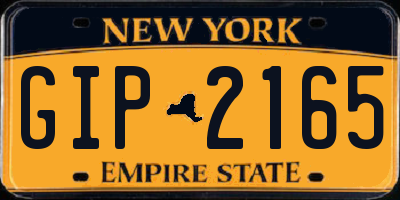 NY license plate GIP2165