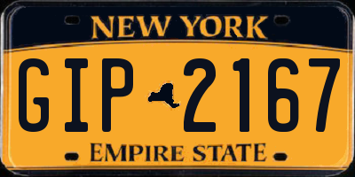 NY license plate GIP2167