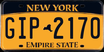 NY license plate GIP2170