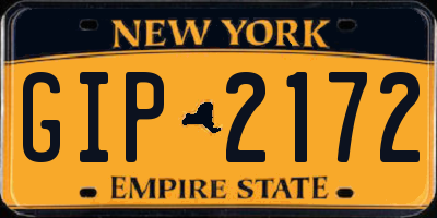 NY license plate GIP2172