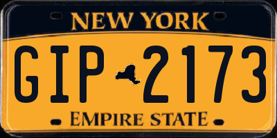 NY license plate GIP2173