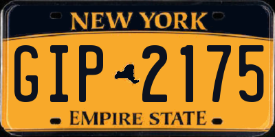 NY license plate GIP2175