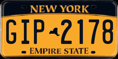 NY license plate GIP2178