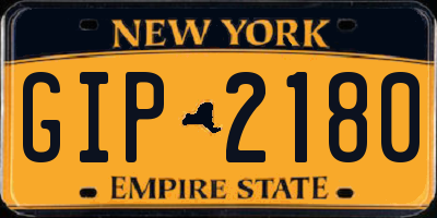 NY license plate GIP2180
