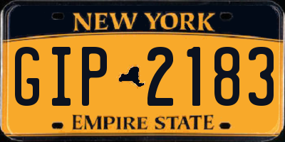 NY license plate GIP2183