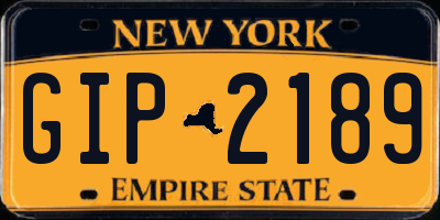 NY license plate GIP2189