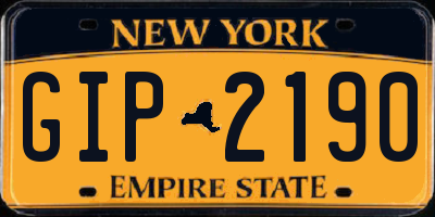 NY license plate GIP2190