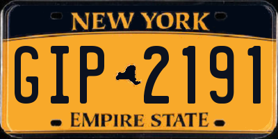 NY license plate GIP2191