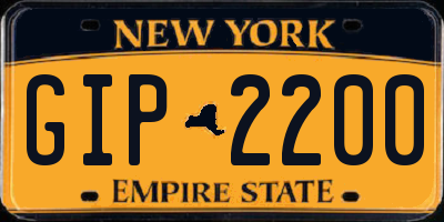 NY license plate GIP2200