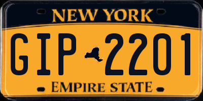 NY license plate GIP2201