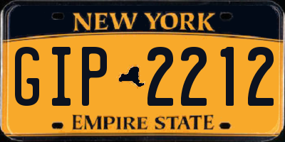 NY license plate GIP2212