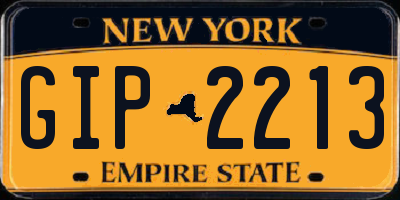 NY license plate GIP2213