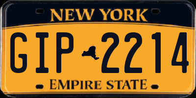 NY license plate GIP2214