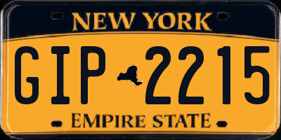 NY license plate GIP2215