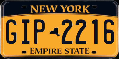 NY license plate GIP2216