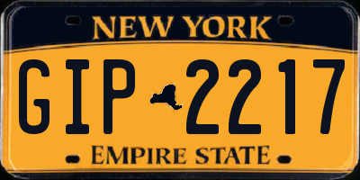 NY license plate GIP2217