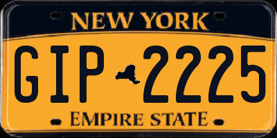 NY license plate GIP2225