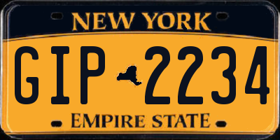 NY license plate GIP2234