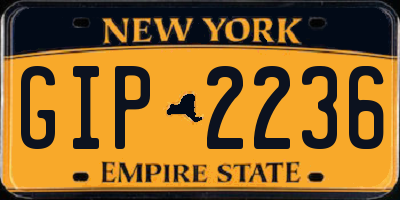 NY license plate GIP2236