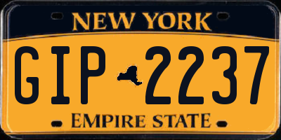 NY license plate GIP2237